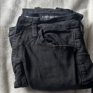 Black Super High Rise Jeans